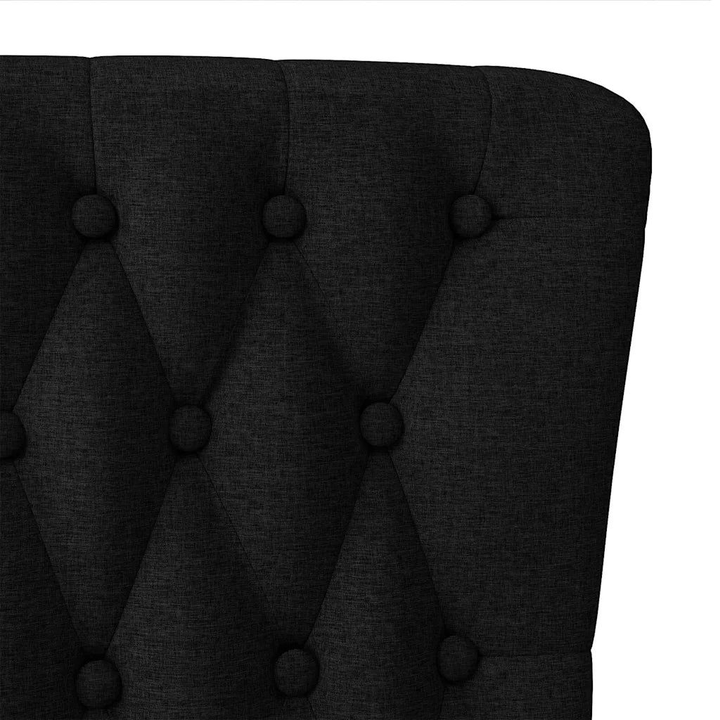 Divano Sedia-Poltrona Slipper Nero 56,5 x 70 x 110 cm Tessuto