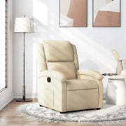 Divano Sedia-Poltrona reclinabile in Tessuto Crema 921413