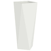 Fioriera | Cassetta per fiori | Vaso Bianco 30 x 30 x 75 cm Acciaio