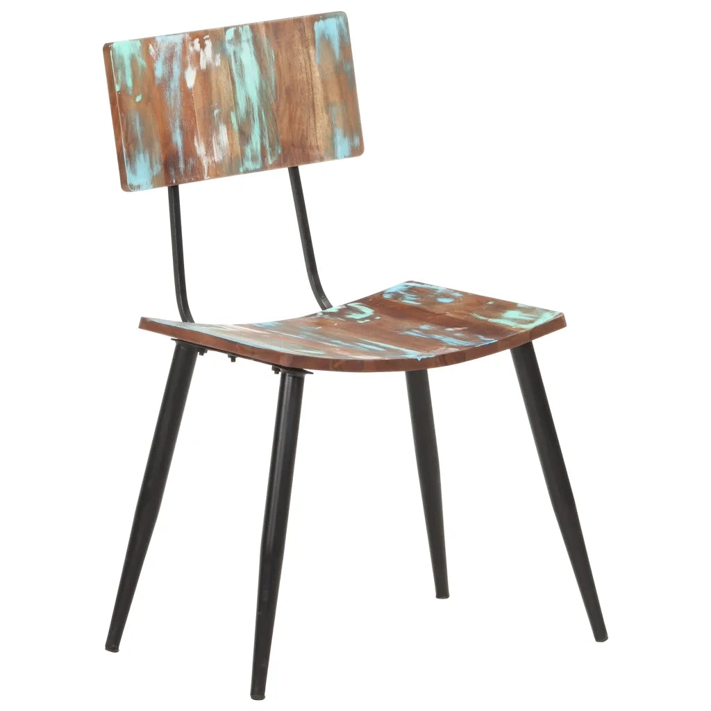Sedie da Pranzo 4 pz in Legno Massello di Recupero  cod mxl 31520