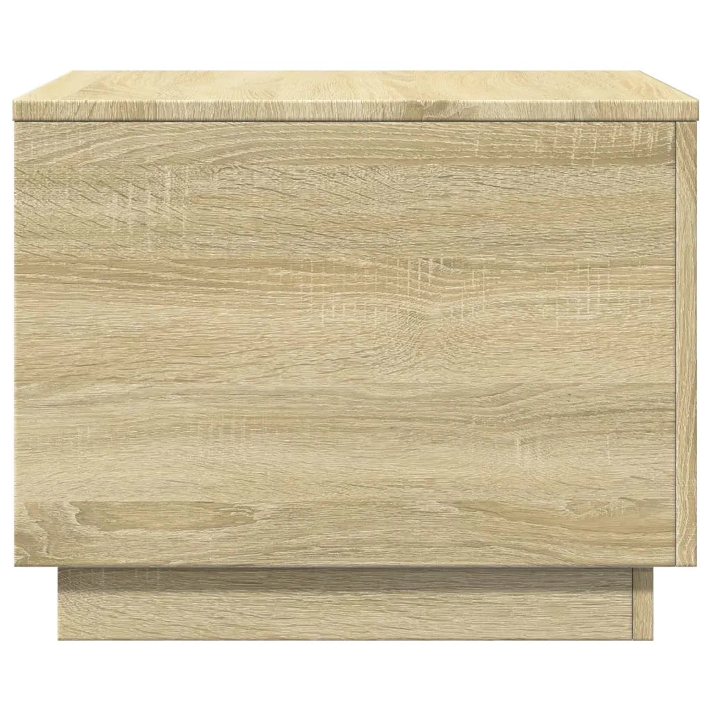 Tavolino da Salotto-Tavolino da soggiorno Gambe in Metallo Rovere Sonoma 50x50x40 cm 413772