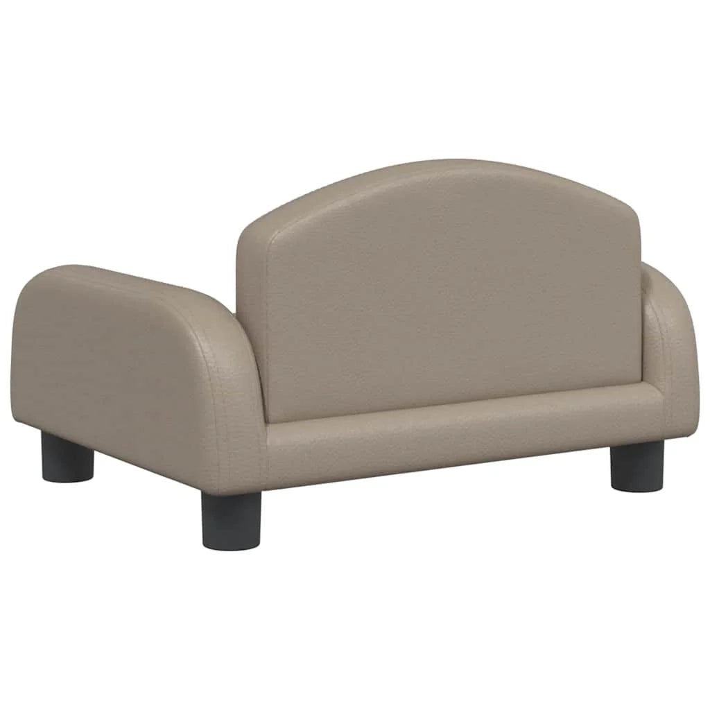 Cuccia per cani comoda cuccia da divano color cappuccino 50 x 40 x 30 cm similpelle marrone 02_0043076
