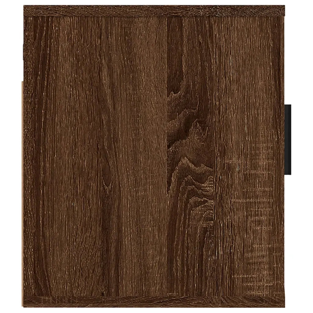 Mobile Porta TV a Parete Rovere Marrone 40x34,5x40 cm 816654