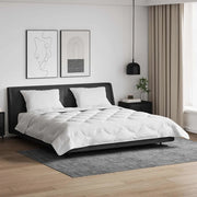 vidaXL Piumone con cuscino 3 pcs Bianco 200 x 220 cm Microfibra