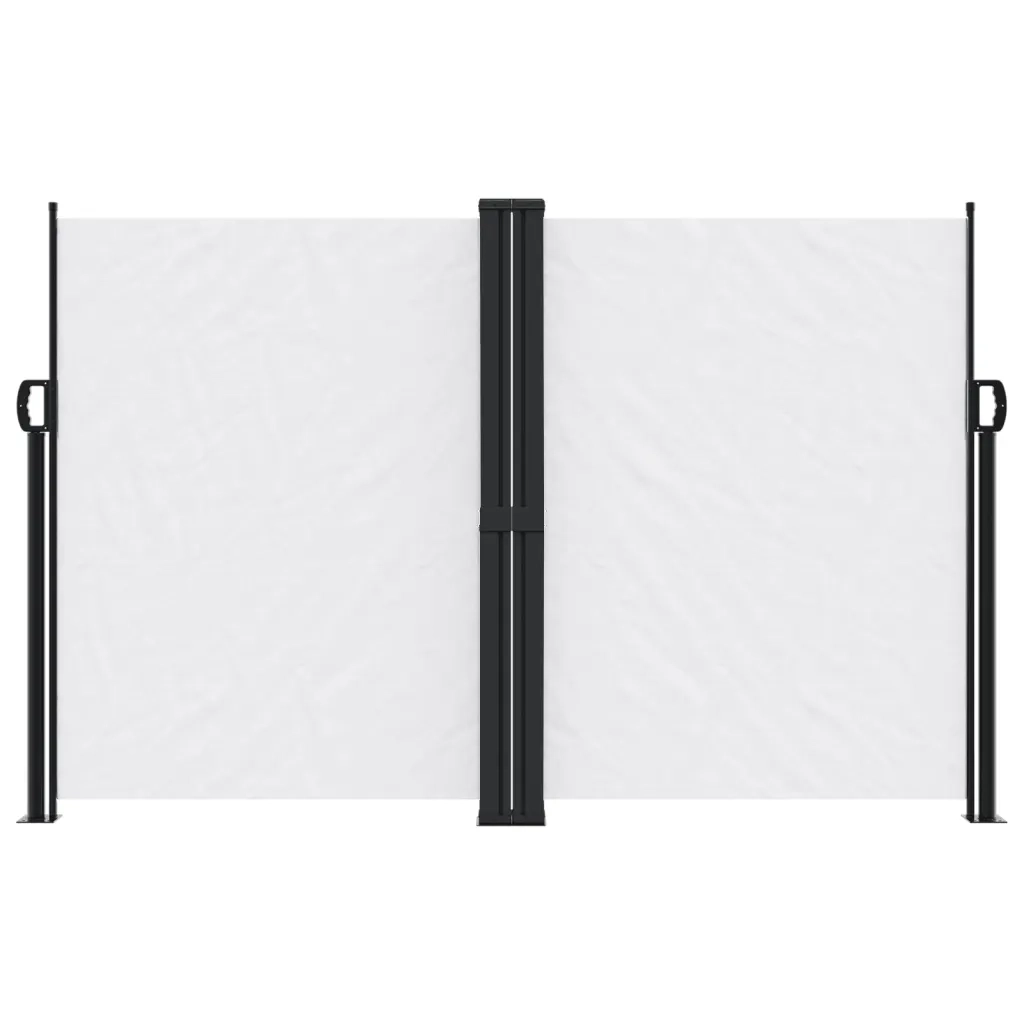 Tenda da Sole Laterale Retrattile-Tenda parasole per balcone per giardino Bianca 160x1200 cm