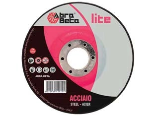 DISCO DA TAGLIO CENTRO DEPRESSO PER ACCIAIO- - ø mm.230x3,0 foro 22,2 da taglio per acciaio - 25 pezzi ABRABETA