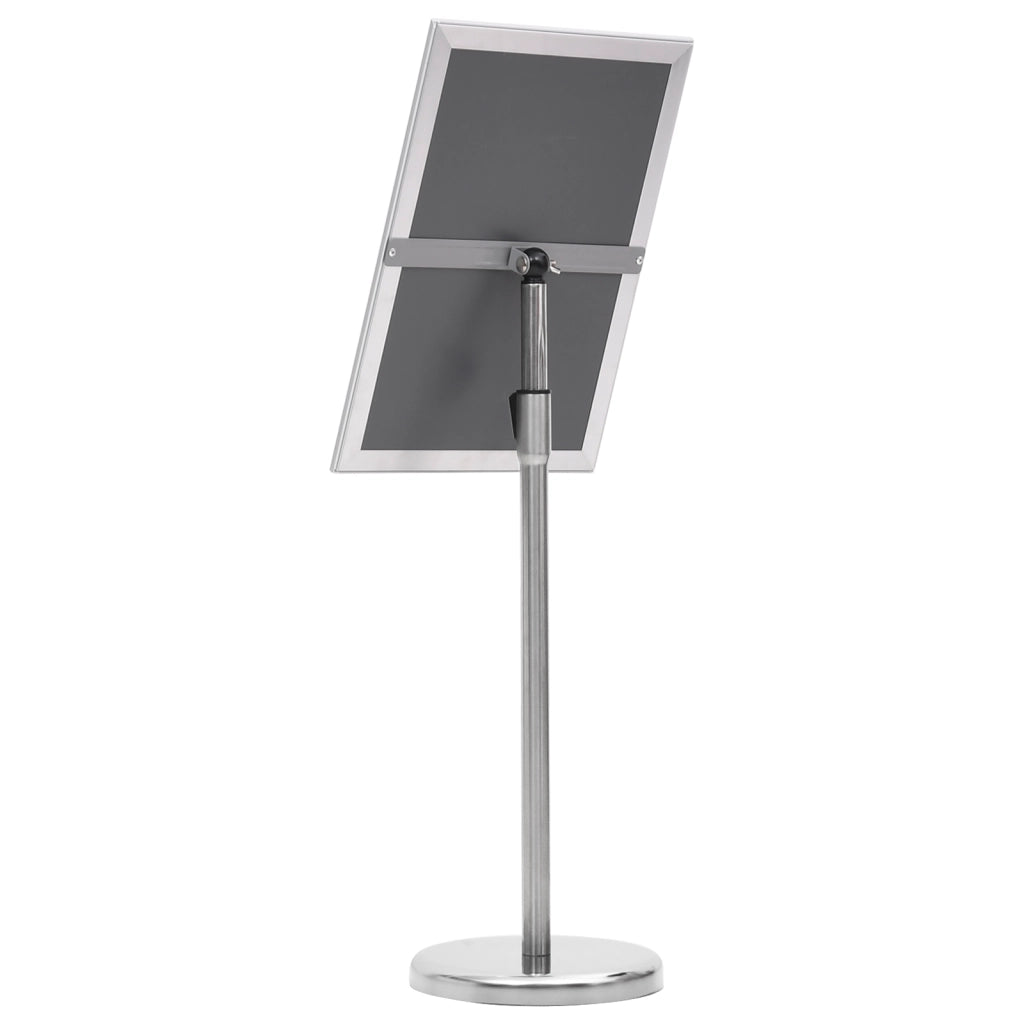 A3 Supporti Pedestal per Poster 2 pz Lega di Alluminio Argento