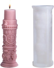 Siliconi per modelli di candela - Decorazione per la casa e creazione di candele artigianali - Tema colonne romane - Forme 3D per la creazione di candele - Hobby DIY creativo - Materiale duraturo