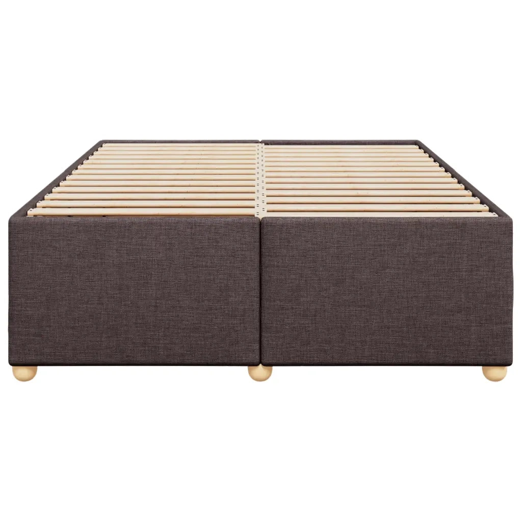 Giroletto senza Materasso Marrone Scuro 140x200 cm Tessuto 3284739