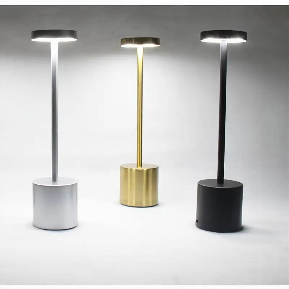 Trade Shop - Lampada Da Tavolo Moderna Ricaricabile Usb Touch Portatile Luminosità Regolabile -