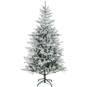 ALBERO DI NATALE INNEVATO ALTO 180 CM CON RAMI REALISTICI E BASE IN METALLO PIEGHEVOLE