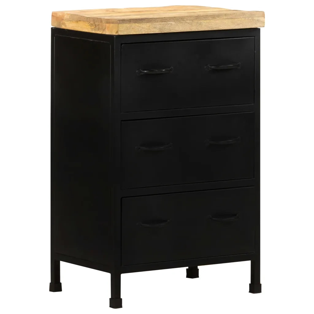 Credenza 47x35x76 cm in Legno di Mango Grezzo cod mxl 12744