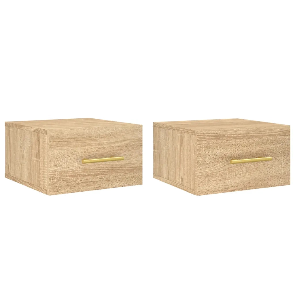 Comodini a Muro 2 pz Rovere Sonoma 35x35x20 cmcod mxl 104120