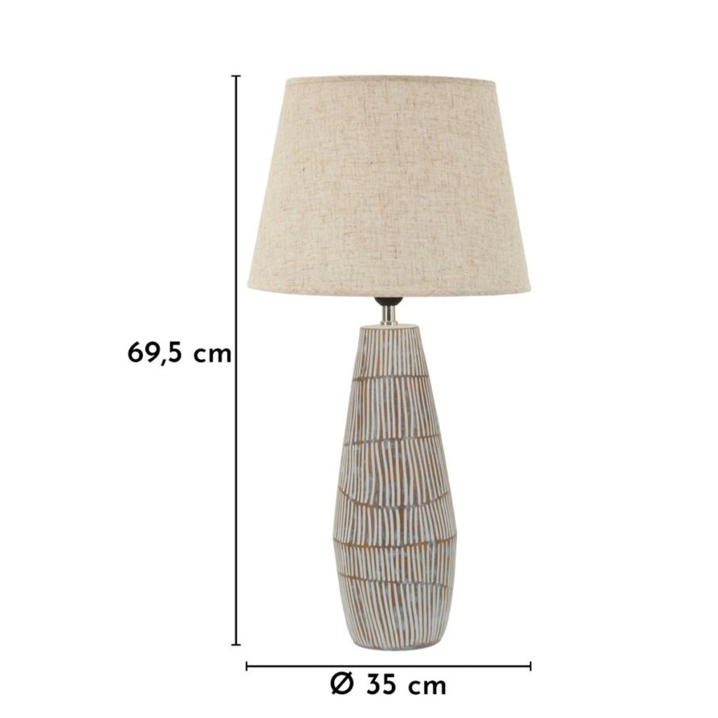 Lampada da Tavolo VKH1131, Multicolore, Poliresina, 35x35x69,5 cm