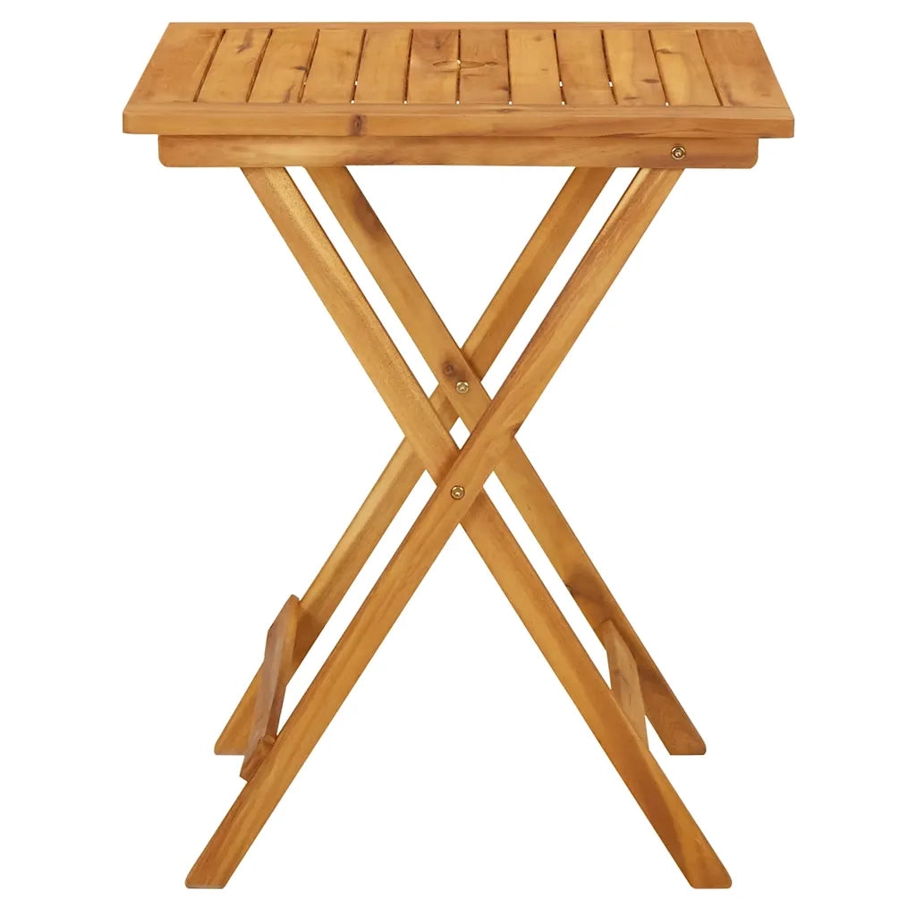 Tavolo da Giardino Pieghevole 60x60x75 cm in Massello di Acacia 313595