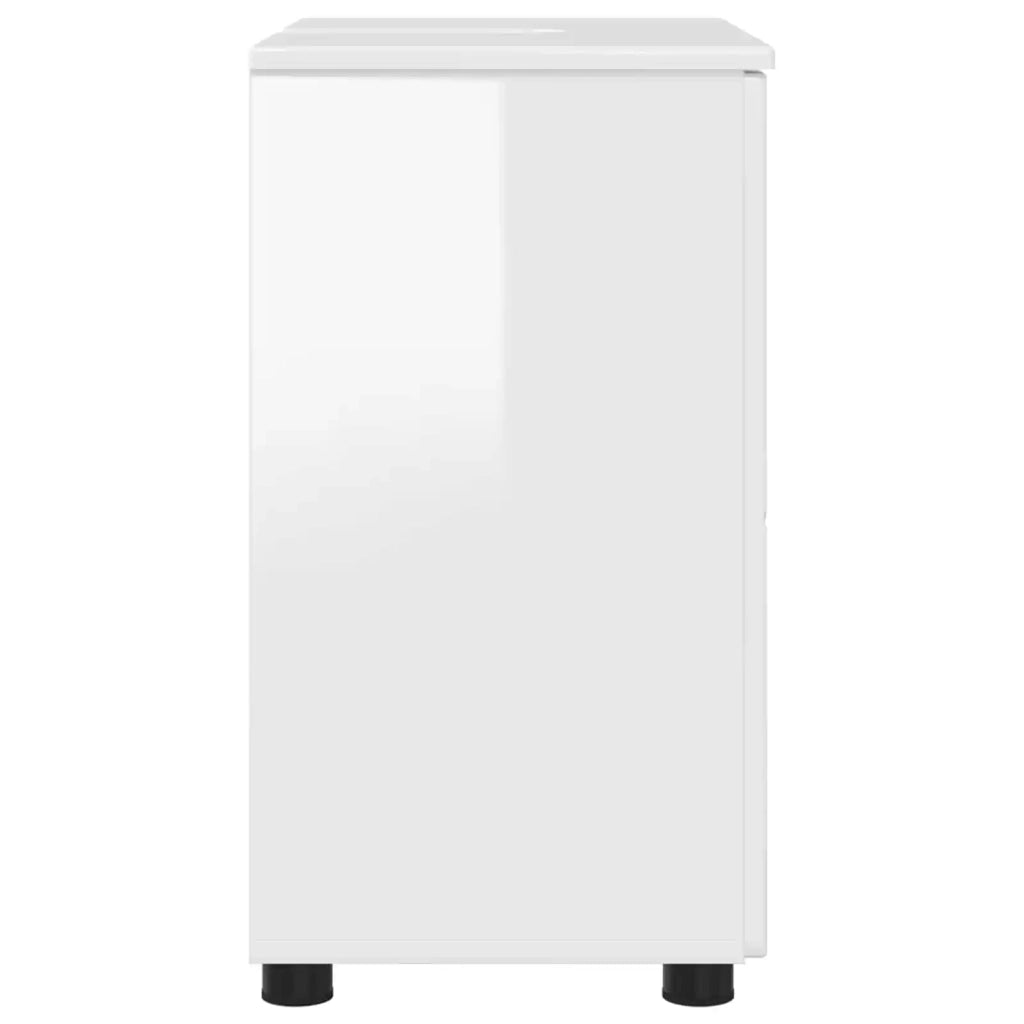 Mobile da Bagno con archiviazione Bianco Lucido 61 x 35 x 64 cm 883288