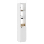 Leuca, Mobile Colonna 3 Ripiani, 30x30x170h cm Bianco