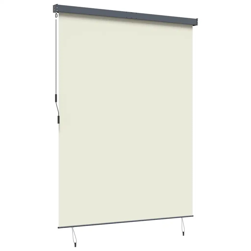 vidaXL Tenda a Rullo Esterna Striped Crema 220 x 250 cm Tessuto