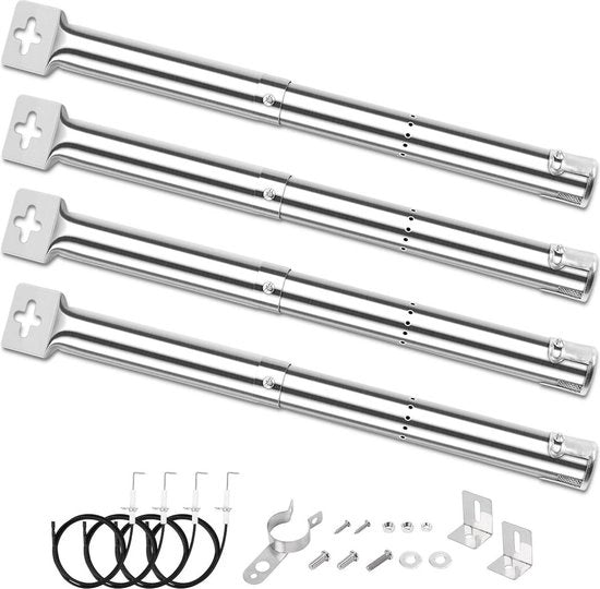 Adattatore di griglia per barbecue a gas, 31-44 cm, acciaio inossidabile, 4 pezzi