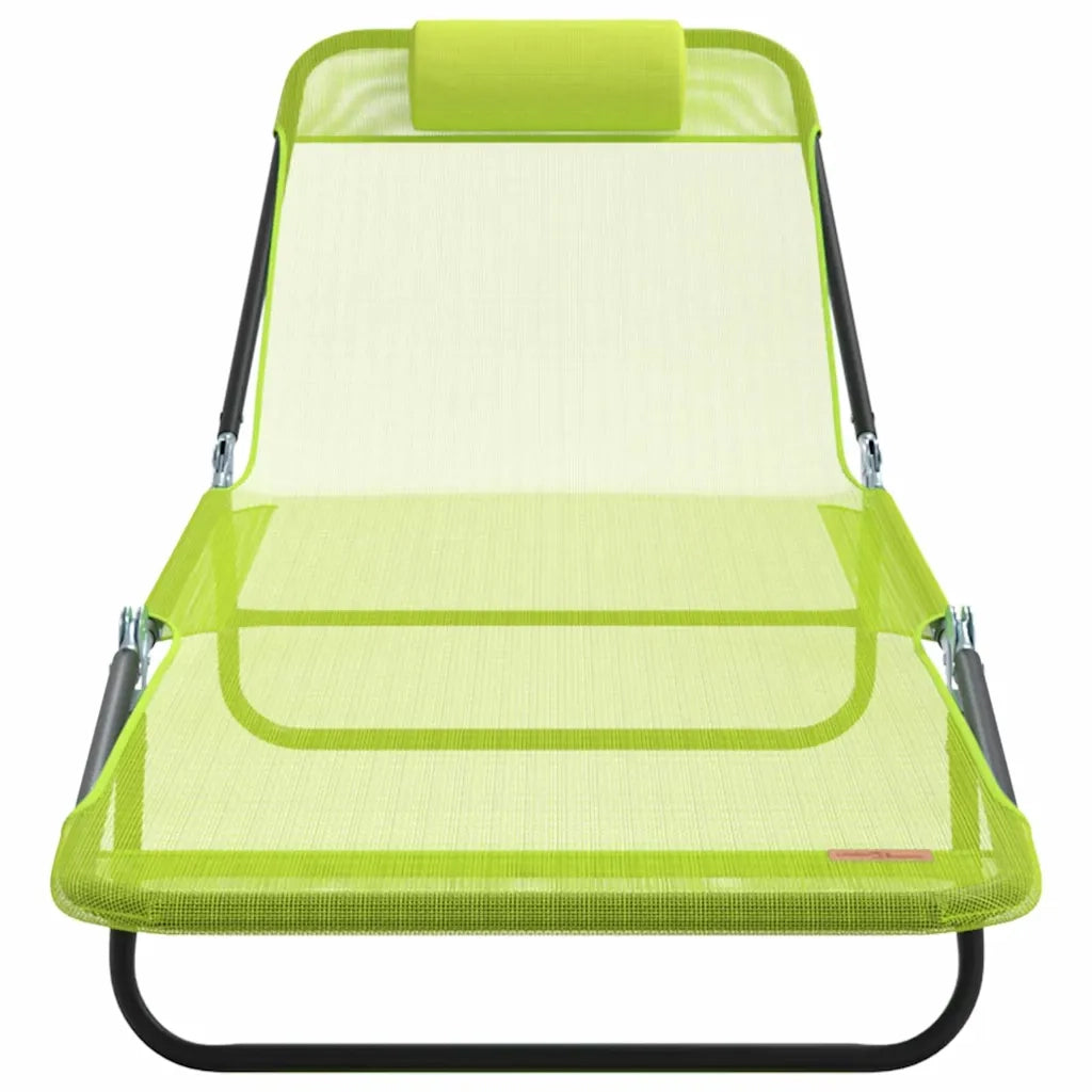 Lettino prendisole pieghevole Verde 182 x 55 x 85,5 cm 42003155