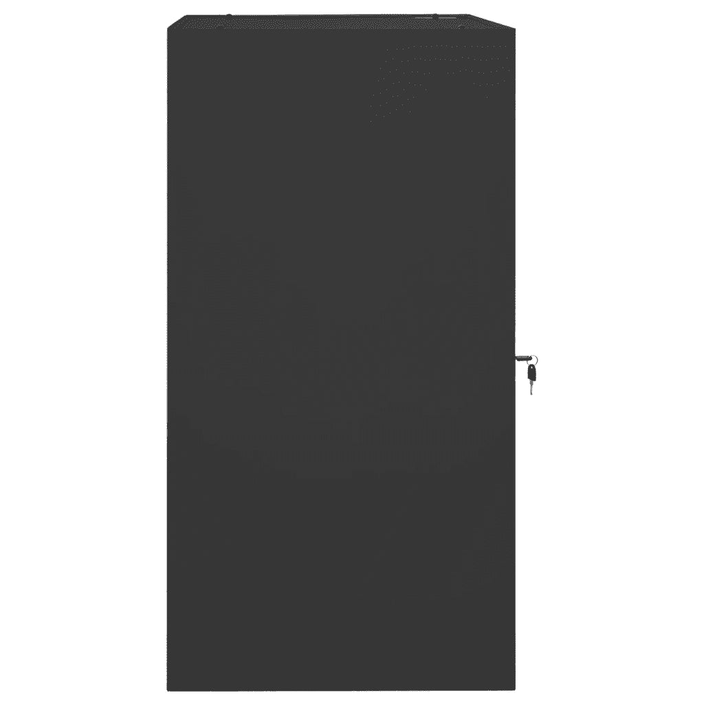 Armadio Porta Sella Antracite 53x53x105 cm in Acciaio 339606