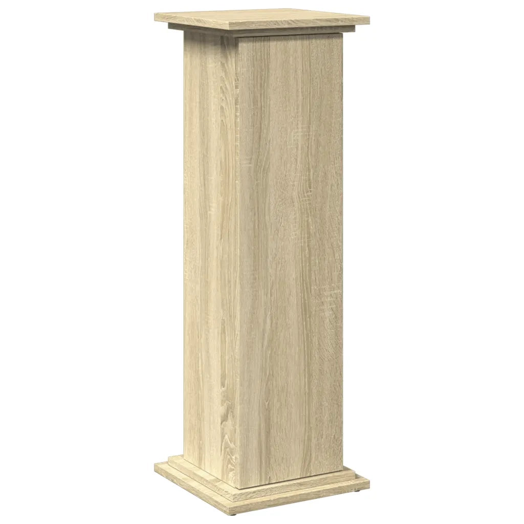 Espositore con Portaoggetti Rovere Sonoma 31x30x90cm Truciolato
