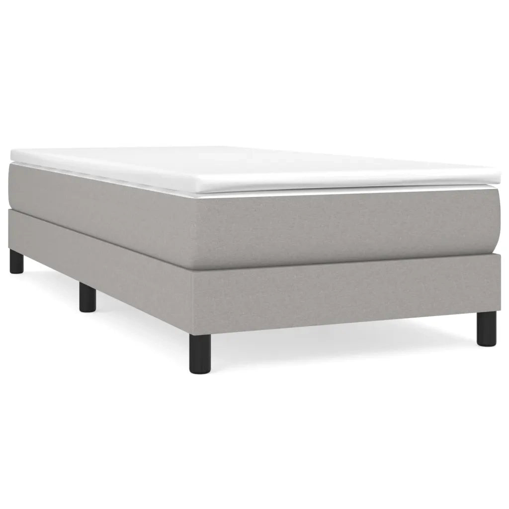 Struttura Letto a Rete a Molle Grigio Chiaro 90x200 cm Tessuto 3120484