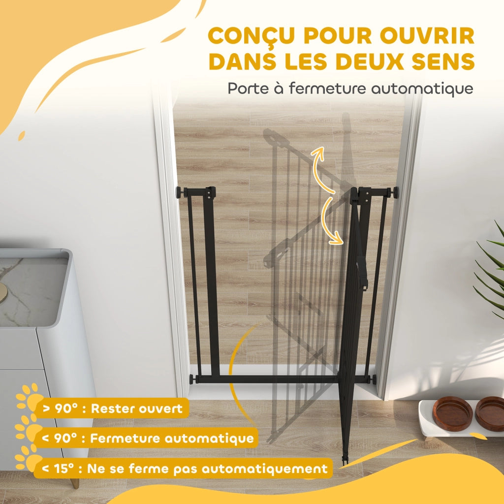 Barriera di sicurezza per animali ¨C zephmum ¨C 74-80 cm nero acciaio