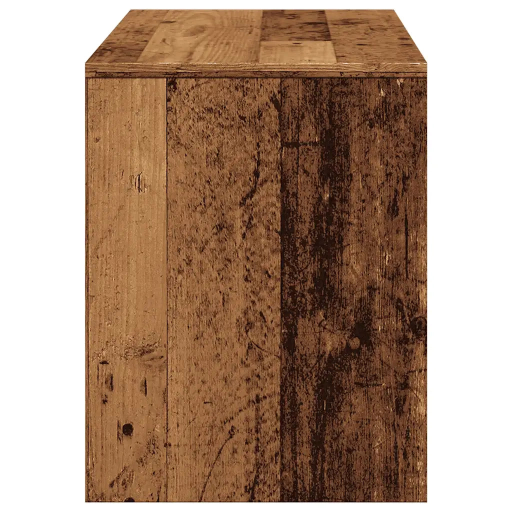 Sgabello da Toeletta Legno Vecchio 70x35x45cm Legno Multistrato 857041