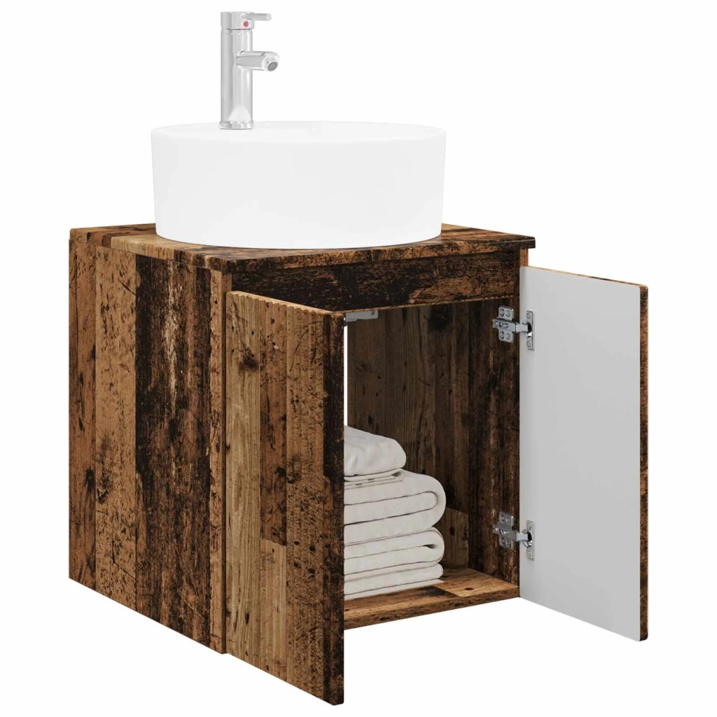 Mobile Lavabo da Parete Legno antico 49,5 x 44,5 x 65 cm 890440