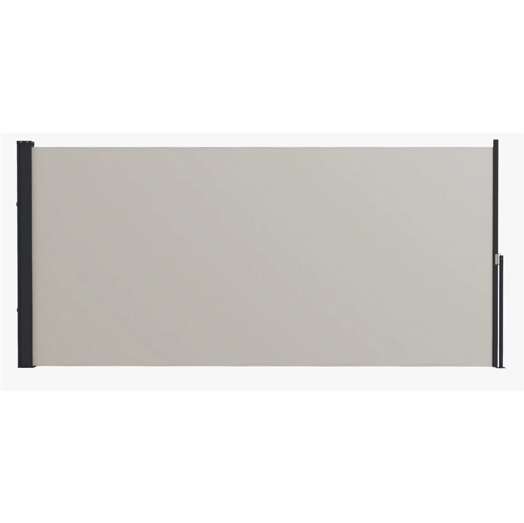 Tenda laterale estensibile 300 x 140 cm in poliestere; grigio chiaro
