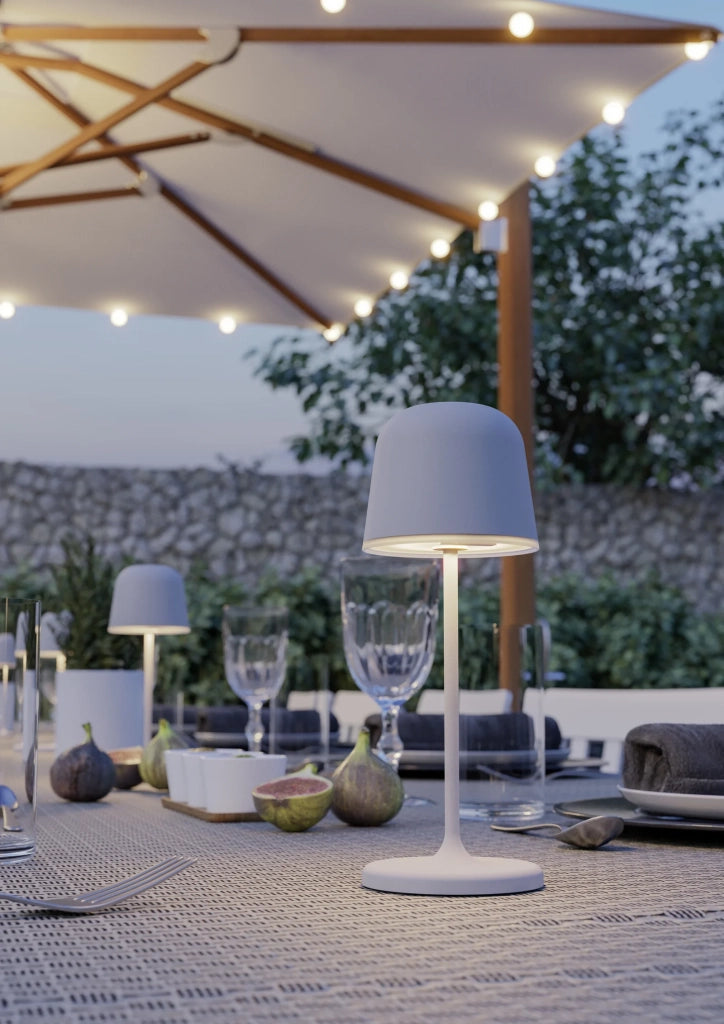 Lampada Ricaricabile Moderna Mannera-S Alluminio Grigio Led 1,8W 170Lm Ip54