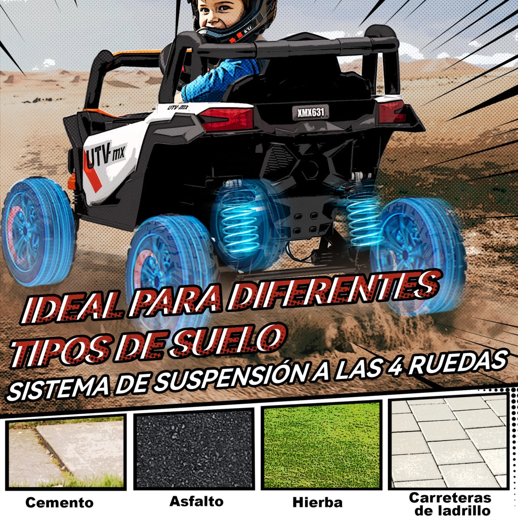 Veicolo Elettrico per Bambini UTV 12V ¨C Minimal ¨C Arancione