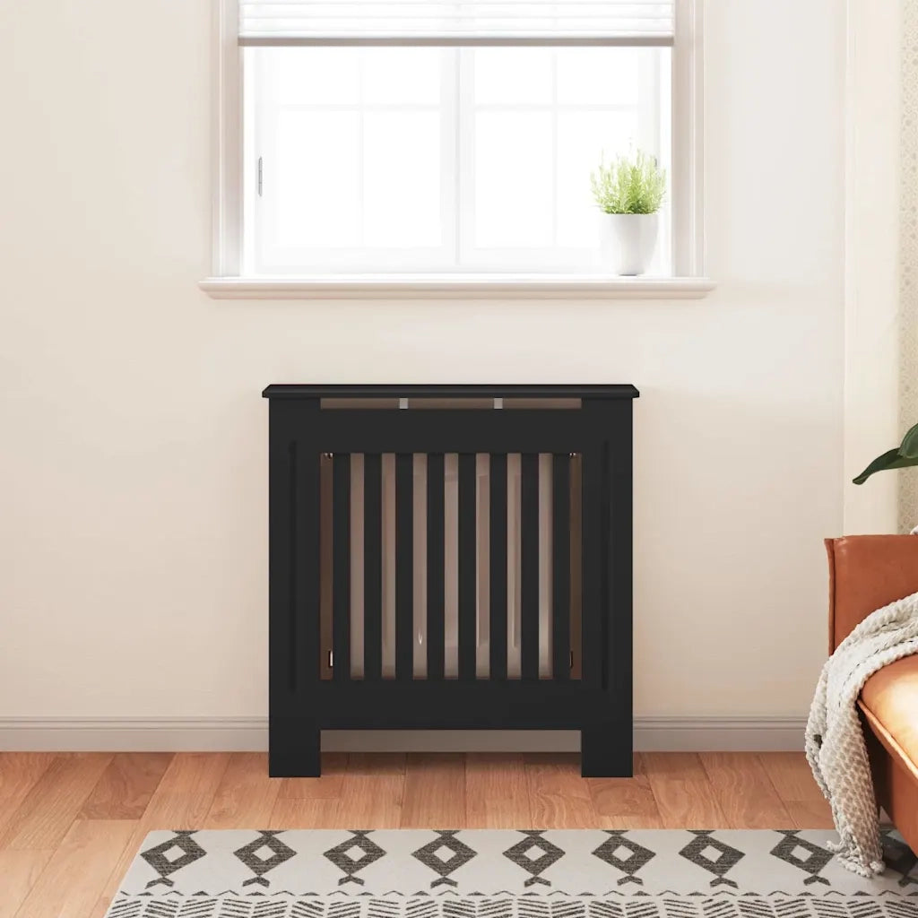 Copertura per Radiatore Nera in Legno Multistrato 78 cm CFW8356608