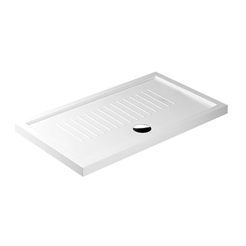 Piatto doccia rettangolare in Ceramica GALASSIA 120x70 BIANCO LUCIDO H 6 cm con antiscivolo
