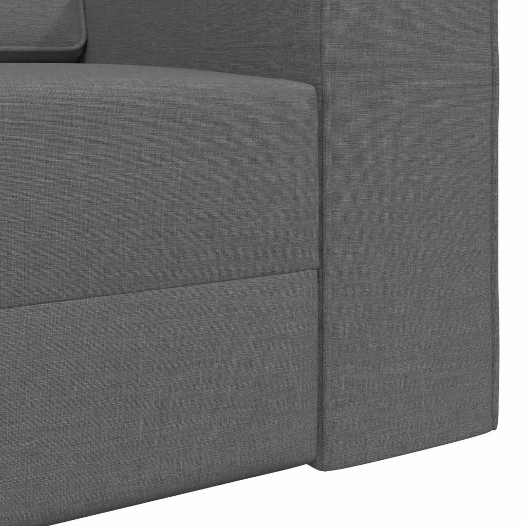 Divano letto Grigio scuro 245 x 78 x 77 cm Tessuto 4106716
