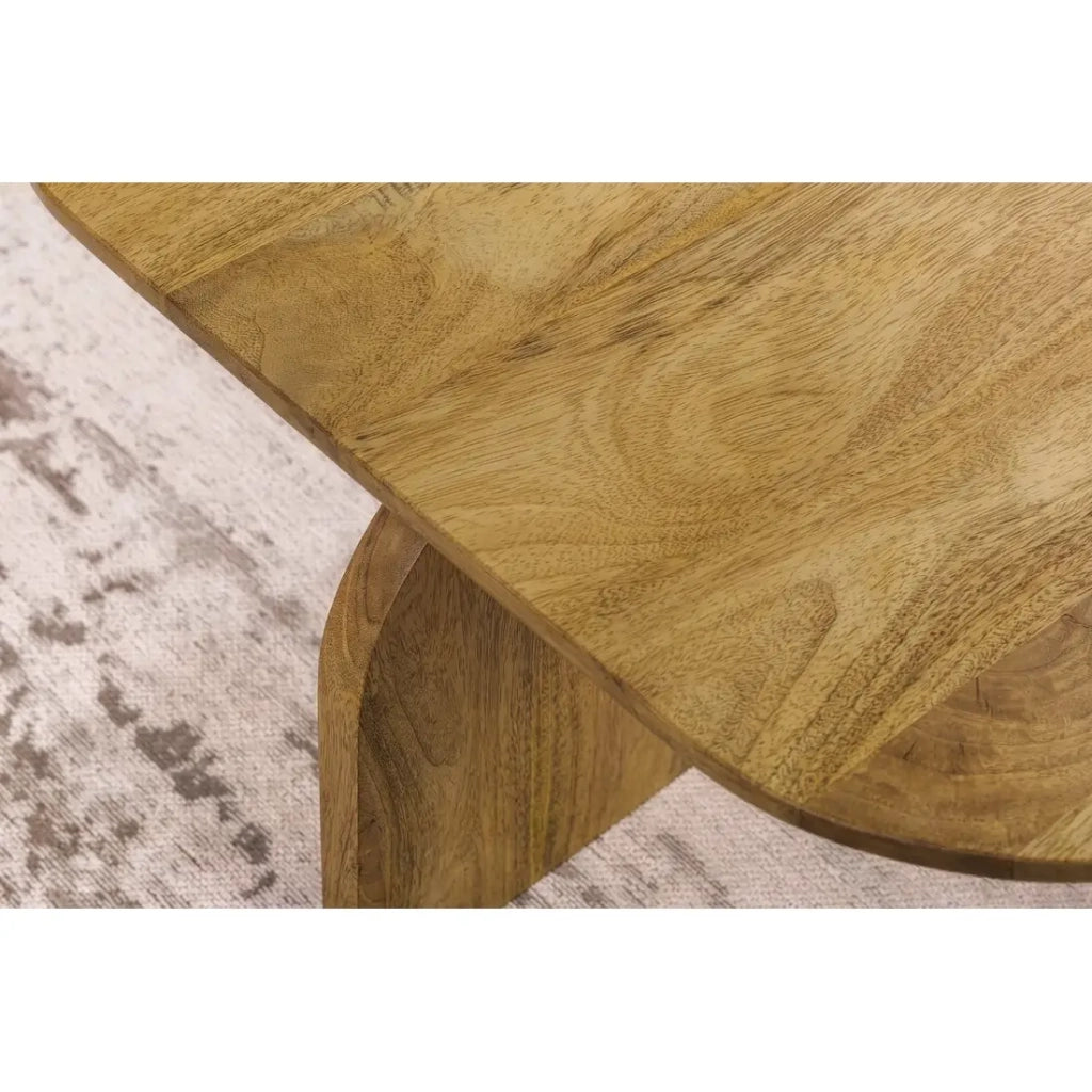 Set di 2 tavolini ORION in legno massiccio di mango