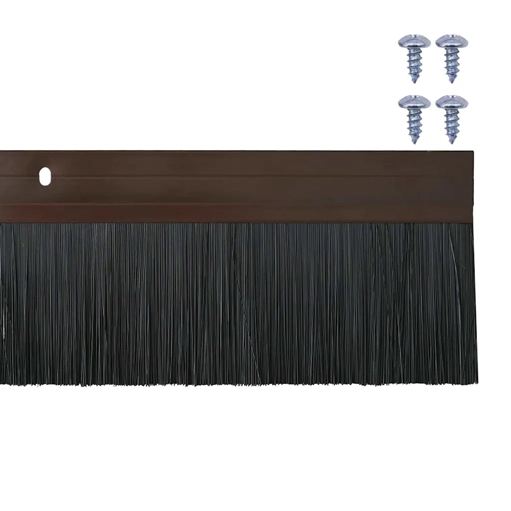 Spazzole per porte a vite 6 pz Marrone 100 cm CFW4265581