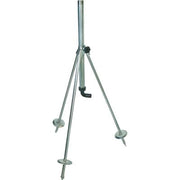 BASE TRIPODE X IRRIGATORE  ACCIAIO ZINCATO 1M+PORTAGOMMA H.CM 80