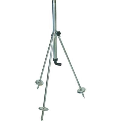 BASE TRIPODE X IRRIGATORE  ACCIAIO ZINCATO 1M+PORTAGOMMA H.CM 80
