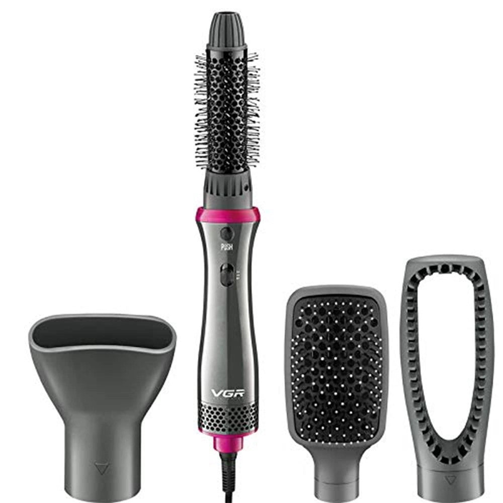 Trade Shop - Set Professionale Per Styler Ad Aria Calda Piastra Asciugacapelli 4in1 Vgr V-408 -