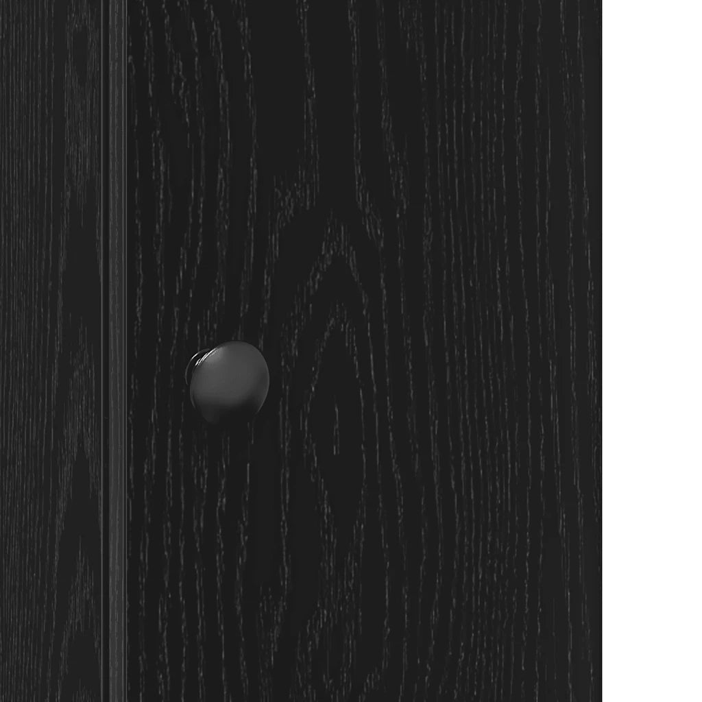 Mobile da Bagno con Portarotolo Nero 20,5x22x72 cm 858516