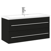 Mobile da Bagno con Lavabo | Armadio Lavabo Integrato Nero