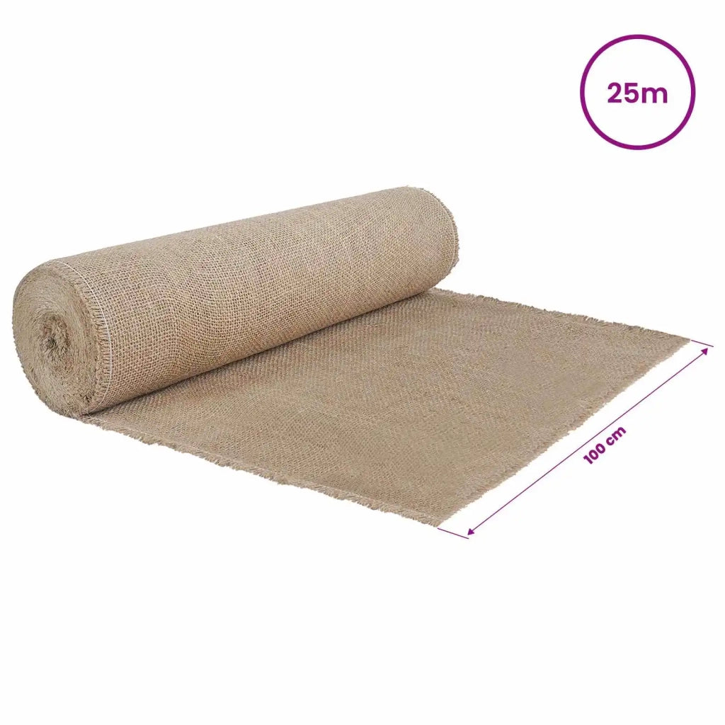 Rotolo di Juta 100 x 2500 cm Naturale 42012145