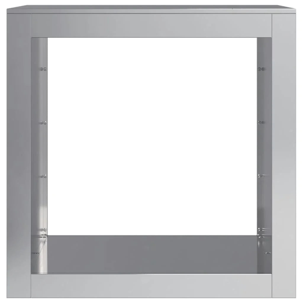 Portalegna 60 x 40 x 60 cm acciaio zincato grigio 02_0043730