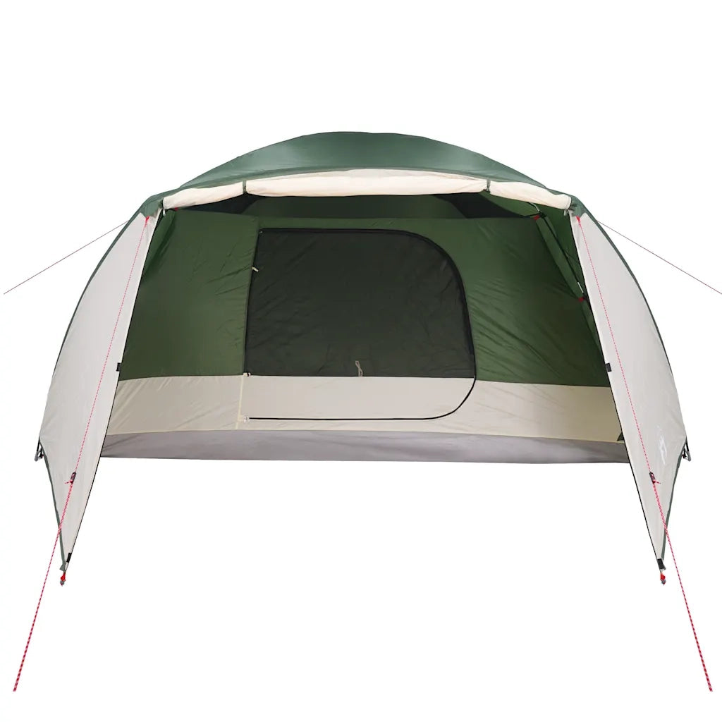 Tenda da Campeggio con Portico per 4 Persone Verde Impermeabile 94415