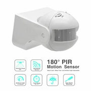 SENSORE MOVIMENTO INFRAROSSI PIR CREPUSCOLARE RILEVA PRESENZA LUCI LAMPADE FARO