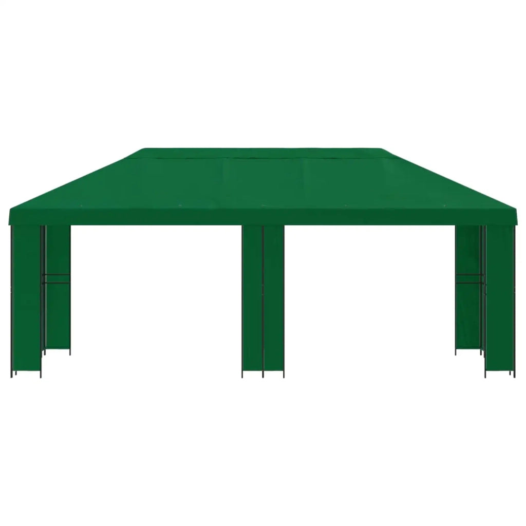 Gazebo da giardino 6 x 3 m Verde Poliestere e Acciaio 190 3376011