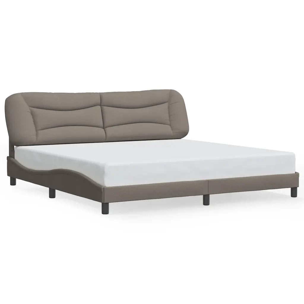 Giroletto senza Materasso Hvar Tortora 200x200 cm in Tessuto