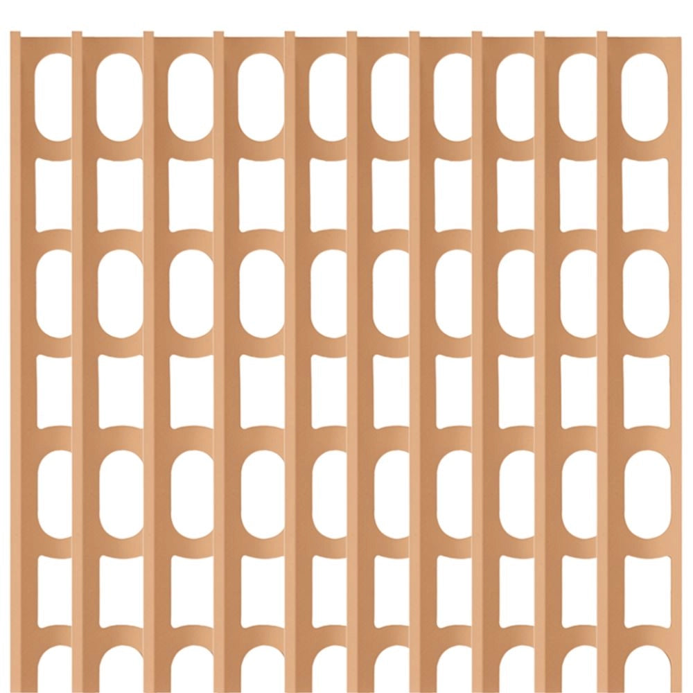 Profili in alluminio verniciato colore 141 caramel a l per finitura parete proangle *** pezzi 10 pz, confezione 1